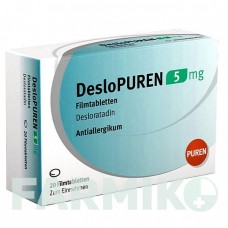 ДЕЗЛОПУРЕН (DESLOPUREN) 5 мг таблетки 20 шт - Дезлоратадин PUREN PHARMA