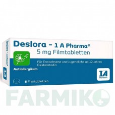 ДЕЗЛОРА (DESLORA) 5 мг таблетки 6 шт - Дезлоратадин 1 A PHARMA