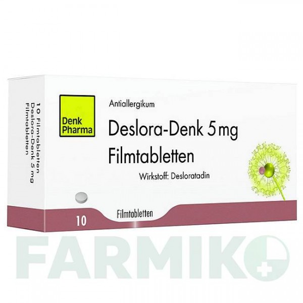 ДЕЗЛОРА (DESLORA) 5 мг таблетки 10 шт - Дезлоратадин DENK PHARMA