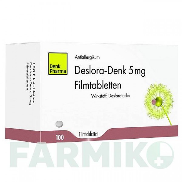 ДЕЗЛОРА (DESLORA) 5 мг таблетки 100 шт - Дезлоратадин DENK PHARMA