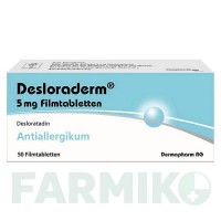 ДЕЗЛОРАДЕРМ (DESLORADERM) 5 мг таблетки 50 шт - Дезлоратадин DERMAPHARM