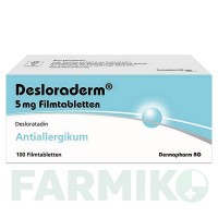 ДЕЗЛОРАДЕРМ (DESLORADERM) 5 мг таблетки 100 шт - Дезлоратадин DERMAPHARM