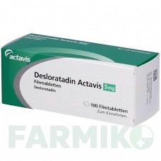 ДЕЗЛОРАТАДИН (DESLORATADIN) 5 мг таблетки 100 шт - Дезлоратадин 1 0 1 CAREFARM