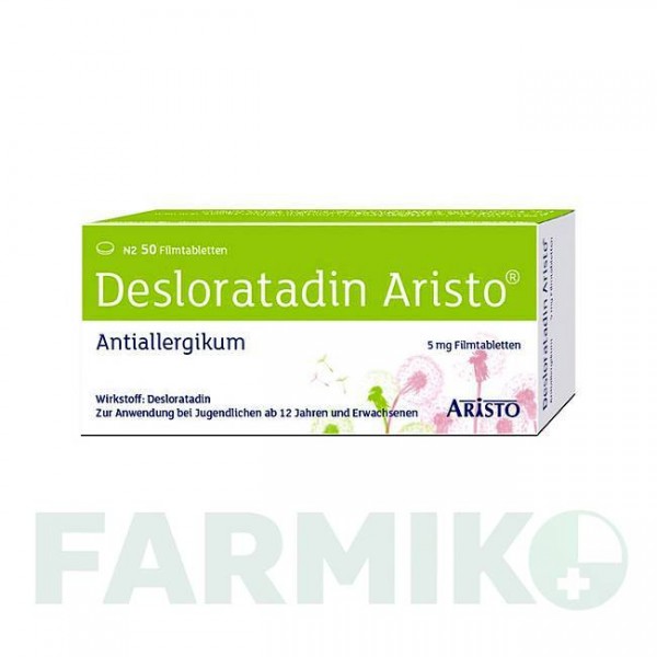 ДЕЗЛОРАТАДИН (DESLORATADIN) 5 мг таблетки 50 шт - Дезлоратадин ARISTO PHARMA
