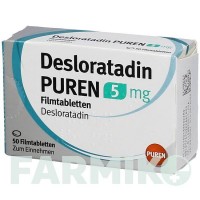 ДЕЗЛОРАТАДИН (DESLORATADIN) 5 мг таблетки 50 шт - Дезлоратадин PUREN PHARMA