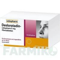 ДЕЗЛОРАТАДИН (DESLORATADIN) 5 мг таблетки 100 шт - Дезлоратадин RATIOPHARM