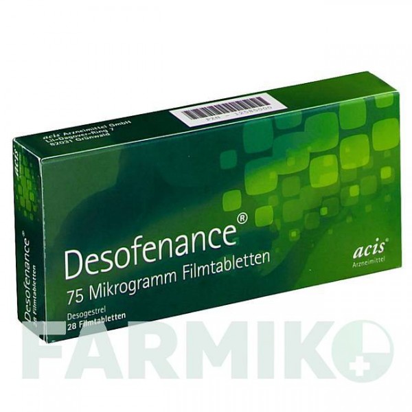 ДЕЗОФЕНАНС (DESOFENANCE) 75 мкг таблетки 1x28 шт - Дезогестрел ACIS