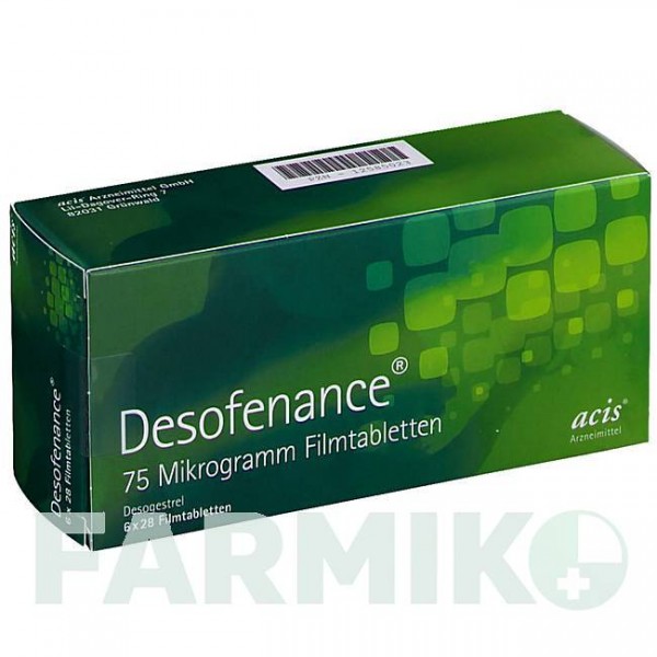 ДЕЗОФЕНАНС (DESOFENANCE) 75 мкг таблетки 6x28 шт - Дезогестрел ACIS