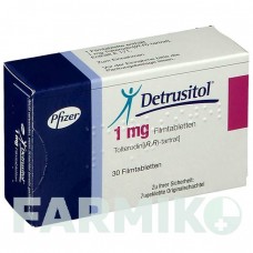 ДЕТРУЗИТОЛ (DETRUSITOL) 1 мг таблетки 30 шт - Толтеродин VIATRIS