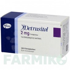 ДЕТРУЗИТОЛ (DETRUSITOL) 2 мг таблетки 100 шт - Толтеродин KOHLPHARMA