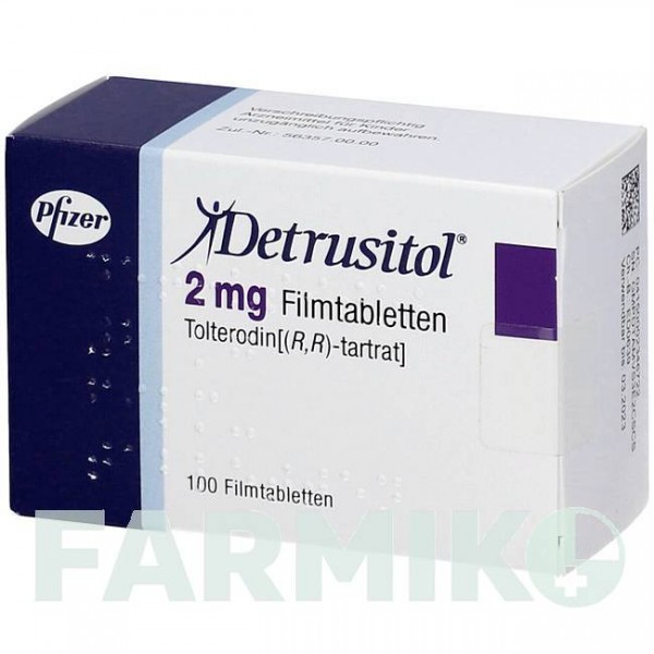 ДЕТРУЗИТОЛ (DETRUSITOL) 2 мг таблетки 100 шт - Толтеродин ORIFARM