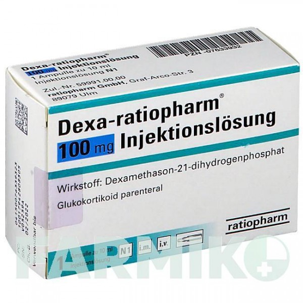 ДЕКСА (DEXA) 100 мг ампулы 1 шт - Дексаметазон RATIOPHARM