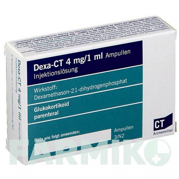 ДЕКСА (DEXA) 4 мг/1 мл розчин 3x1 мл - Дексаметазон ABZ PHARMA