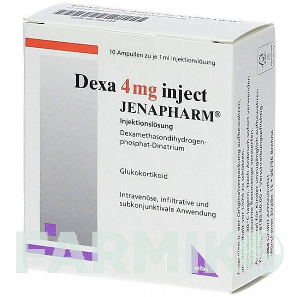 ДЕКСА (DEXA) 4 мг раствор 10x1 мл - Дексаметазон MIBE