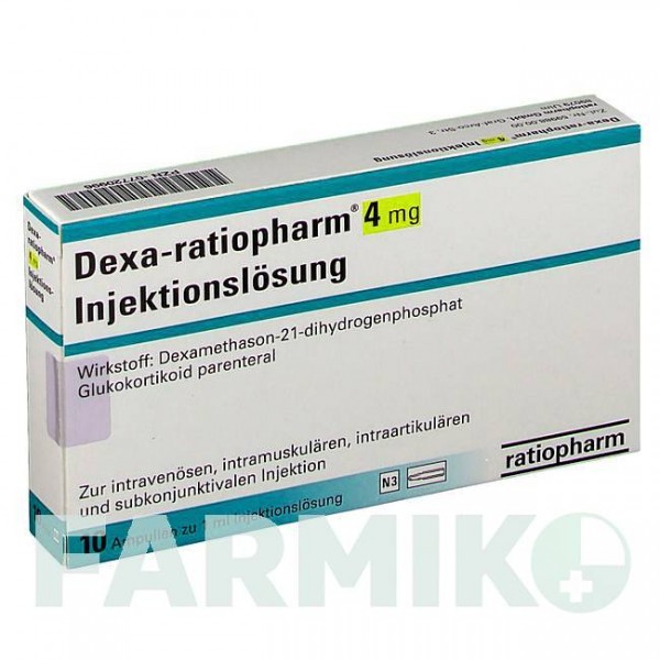 ДЕКСА (DEXA) 4 мг ампулы 10 шт - Дексаметазон RATIOPHARM