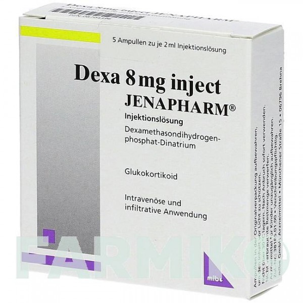 ДЕКСА (DEXA) 8 мг раствор 5x2 мл - Дексаметазон MIBE