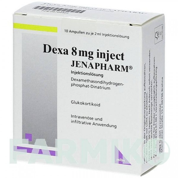 ДЕКСА (DEXA) 8 мг розчин 10x2 мл - Дексаметазон MIBE