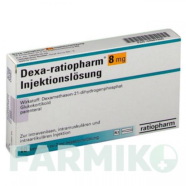 ДЕКСА (DEXA) 8 мг ампулы 1 шт - Дексаметазон RATIOPHARM