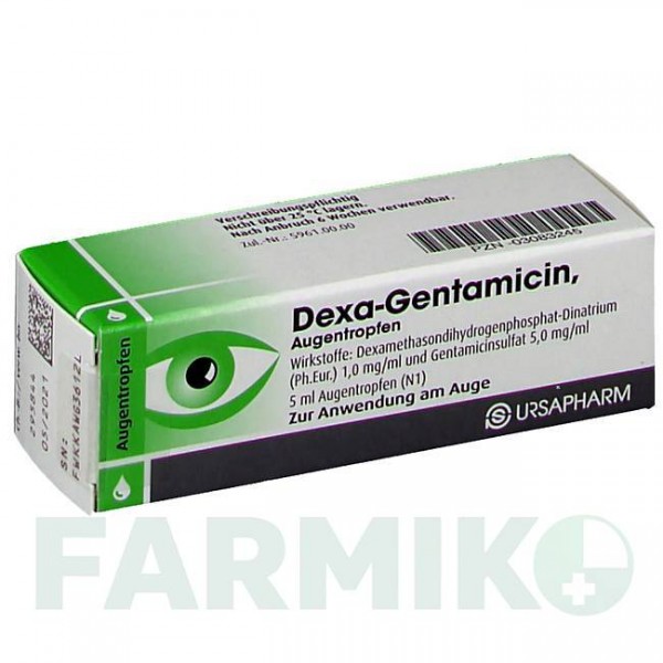 ДЕКСА ГЕНТАМІЦИН (DEXA GENTAMICIN) краплі 5 мл - Дексаметазон, Антибіотик URSAPHARM