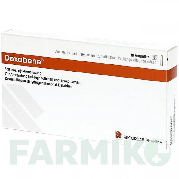ДЕКСАБЕН (DEXABENE) раствор 5x10 шт - Дексаметазон RECORDATI