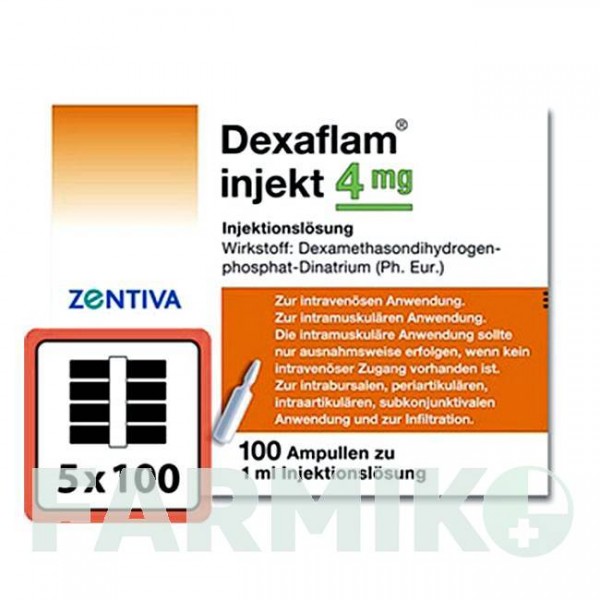 ДЕКСАФЛАМ (DEXAFLAM) 4 мг ампули 500x1 мл - Дексаметазон ZENTIVA