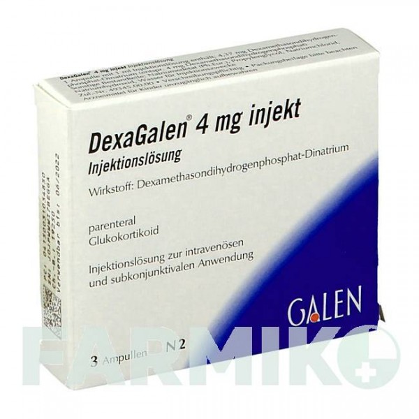 ДЕКСАГАЛЕН (DEXAGALEN) 4 мг розчин 3x1 мл - Дексаметазон GALENPHARMA