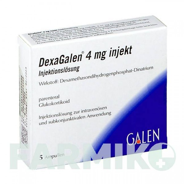 ДЕКСАГАЛЕН (DEXAGALEN) 4 мг розчин 5x1 мл - Дексаметазон GALENPHARMA