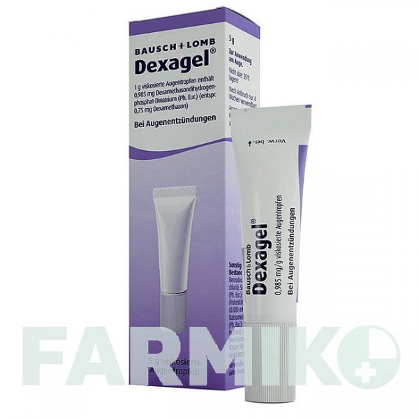 ДЕКСАГЕЛЬ (DEXAGEL) 0,985 мг/г гель 5 г - Дексаметазон DR.GERHARD MANN