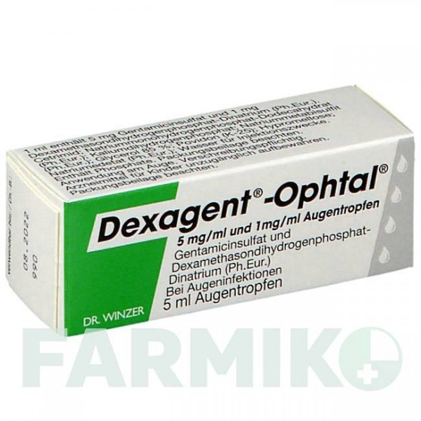 ДЕКСАГЕНТ (DEXAGENT) капли 5 мл - Дексаметазон, Гентамицин DR.WINZER PHARMA