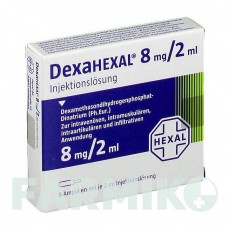 ДЕКСАГЕКСАЛ (DEXAHEXAL) 8 мг/2 мл раствор 10x2 мл - Дексаметазон HEXAL