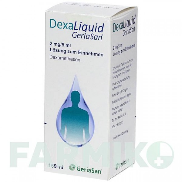 ДЕКСАЛИКВИД (DEXALIQUID) 2 мг/5 мл раствор 3x150 мл - Дексаметазон INFECTOPHARM