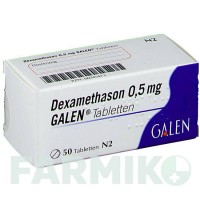ДЕКСАМЕТАЗОН (DEXAMETHASON) 0,5 мг таблетки 50 шт - Дексаметазон GALENPHARMA