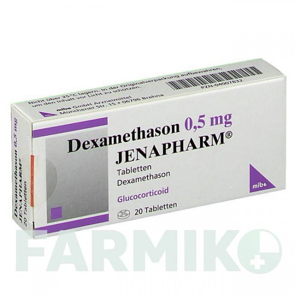 ДЕКСАМЕТАЗОН (DEXAMETHASON) 0,5 мг таблетки 20 шт - Дексаметазон MIBE