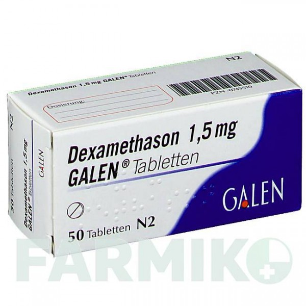 ДЕКСАМЕТАЗОН (DEXAMETHASON) 1,5 мг таблетки 50 шт - Дексаметазон GALENPHARMA