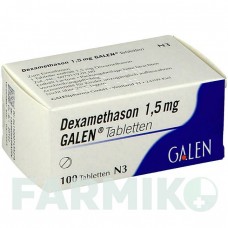 ДЕКСАМЕТАЗОН (DEXAMETHASON) 1,5 мг таблетки 100 шт - Дексаметазон GALENPHARMA