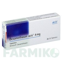 ДЕКСАМЕТАЗОН (DEXAMETHASON) 4 мг таблетки 20 шт - Дексаметазон ACIS