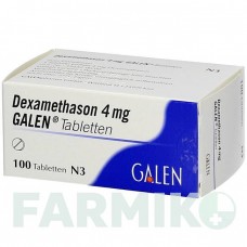 ДЕКСАМЕТАЗОН (DEXAMETHASON) 4 мг таблетки 100 шт - Дексаметазон GALENPHARMA
