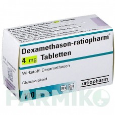 ДЕКСАМЕТАЗОН (DEXAMETHASON) 4 мг таблетки 100 шт - Дексаметазон RATIOPHARM