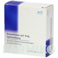 ДЕКСАМЕТАЗОН (DEXAMETHASON) 8 мг розчин 10 шт - Дексаметазон ACIS