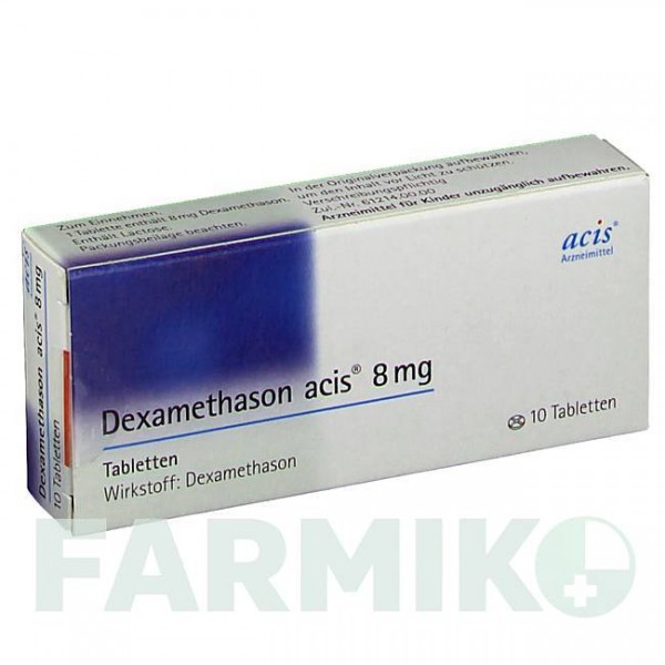 ДЕКСАМЕТАЗОН (DEXAMETHASON) 8 мг таблетки 10 шт - Дексаметазон ACIS