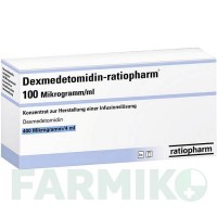 ДЕКСМЕДЕТОМИДИН (DEXMEDETOMIDIN) 100 мкг/мл концентрат 25x2 мл - Дексмедетомидин RATIOPHARM