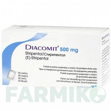 ДИАКОМИТ (DIACOMIT) 500 мг порошок 60 шт - Стирипентол DESITIN