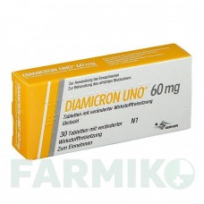 ДИАМИКРОН (DIAMICRON) 60 мг таблетки 30 шт - Гликлазид SERVIER