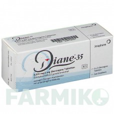 ДІАНЕ (DIANE) 35 таблетки 6x21 шт - Ципротерон, Естроген JENAPHARM