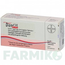 ДІАНЕ (DIANE) 35 таблетки 6x21 шт - Ципротерон, Естроген KOHLPHARMA