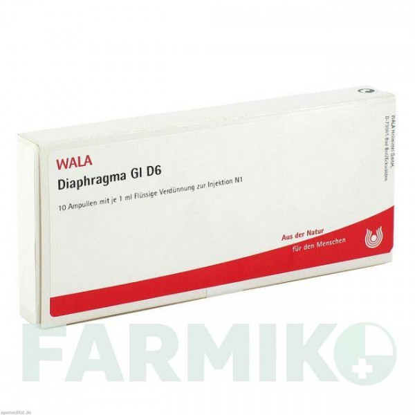 ДІАФРАГМА (DIAPHRAGMA) D 6 ампули 10x1 мл - Гомеопатія WALA HEILMITTEL