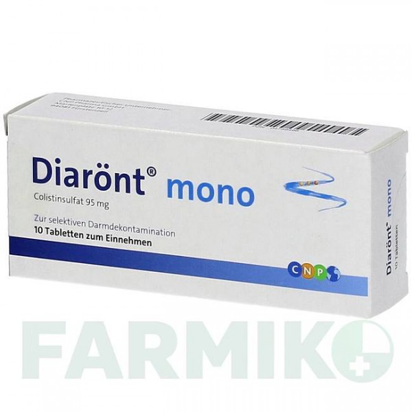 ДІАРОНТ (DIARoNT) таблетки 10 шт - Колістин CNP PHARMA