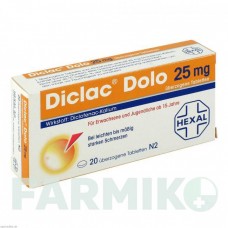 ДИКЛАК (DICLAC) 25 мг таблетки 20 шт - Диклофенак HEXAL