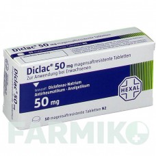 ДИКЛАК (DICLAC) 50 таблетки 50 шт - Диклофенак HEXAL