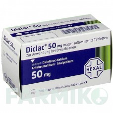 ДИКЛАК (DICLAC) 50 таблетки 100 шт - Диклофенак HEXAL
